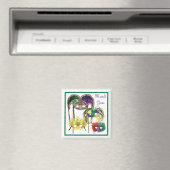 Mardi Gras Masken 1 Magnet (In Situ (Geschirrspüler))
