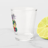 Mardi Gras Masken 1 Schnapsglas (Rechts)