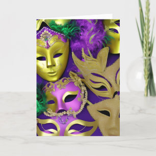 Mardi Gras Masken Bereit zum Party? Karte