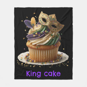 Mardi Gras Masken-Cupcake-Feier Fleecedecke