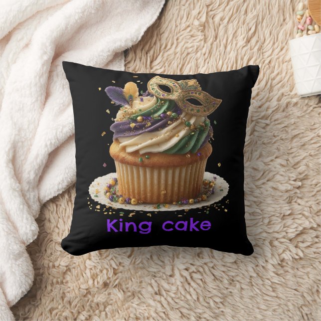 Mardi Gras Masken-Cupcake-Feier Kissen (Decke)
