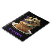 Mardi Gras Masken-Cupcake-Feier Notizblock (Linke Seite)
