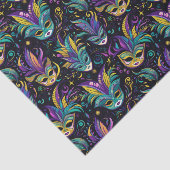 Mardi Gras Masken Muster Seidenpapier (Ausschnitt)