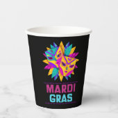 Mardi Gras Masken Paper Cup Pappbecher (Vorderseite)