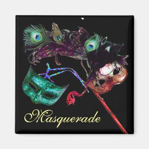 Mardi‑Gras‑Maskenparty Magnet