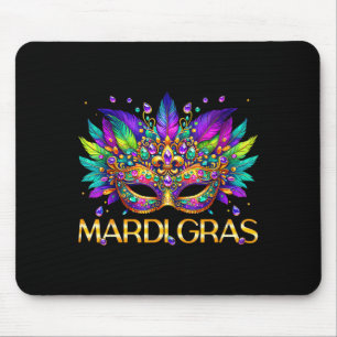 Mardi Gras Maskenperlen Karneval Frauen Mädchen Ki Mousepad