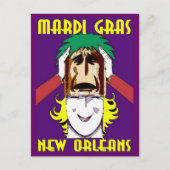 Mardi Gras Masking Postkarte (Vorderseite)