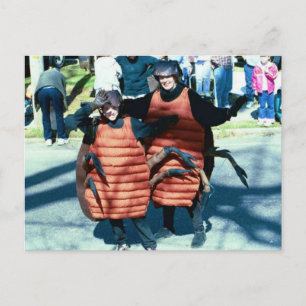 Mardi Gras Masking Roaches Postkarte