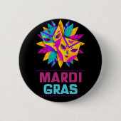 Mardi Gras Masks Celebration Button (Vorderseite)