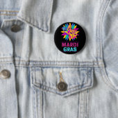 Mardi Gras Masks Celebration Button (Beispiel)