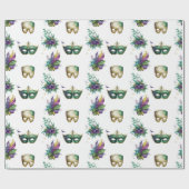 Mardi Gras Masks Geschenkpapier (Flach)