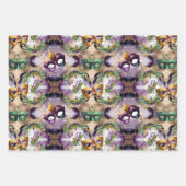 Mardi Gras Masks Geschenkpapier Set (Vorderseite)