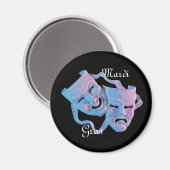 Mardi Gras Masks Magnet (Vorderseite/Rückseite)