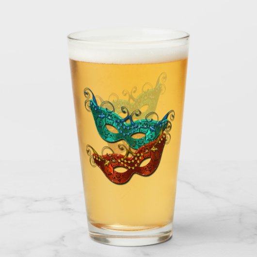 Mardi Gras Masks | März 2019 | Masquerade Glas (Vorne (Gefüllt))