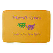Mardi Gras Masks Rouler Badematte (Vorderseite)