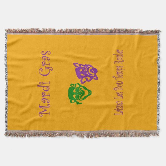 Mardi Gras Masks Rouler Decke (Vorderseite)