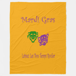 Mardi Gras Masks Rouler Fleecedecke