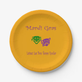 Mardi Gras Masks Rouler Pappteller