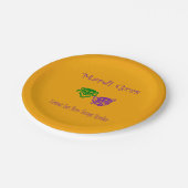 Mardi Gras Masks Rouler Pappteller (Schrägansicht)
