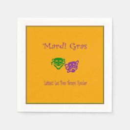 Mardi Gras Masks Rouler Serviette