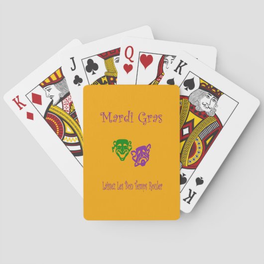 Mardi Gras Masks Rouler Spielkarten (Rückseite)