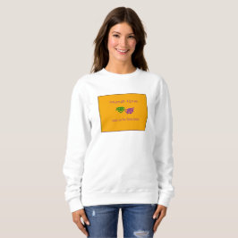 Mardi Gras Masks Rouler Sweatshirt