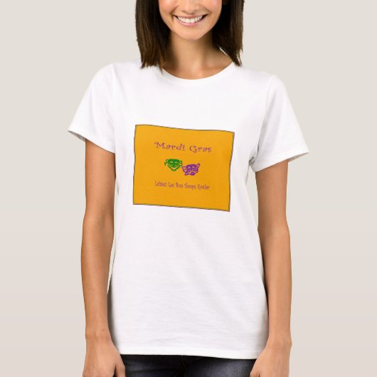 Mardi Gras Masks Rouler T-Shirt (Vorderseite)