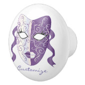 Mardi Gras MaskThunder_Cove Keramikknauf (Rechts)