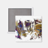 Mardi Gras Masque Magnet (Vorderseite/Rückseite)
