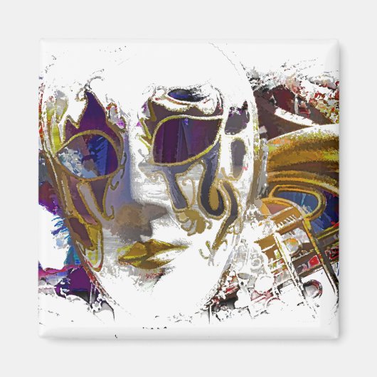 Mardi Gras Masque Magnet (Vorne)