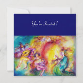 Mardi Gras Masquerade Ball Einladung (Vorderseite)