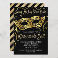 Mardi Gras Masquerade Ball Einladung