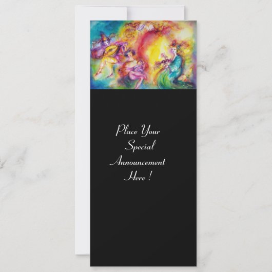 Mardi Gras Masquerade Ball Einladung (Rückseite)