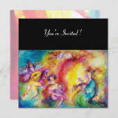 Mardi Gras Masquerade Ball Einladung (Vorne/Hinten)