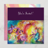 Mardi Gras Masquerade Ball Einladung (Vorne/Hinten)