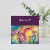 Mardi Gras Masquerade Ball Einladung (Stehend Vorderseite)