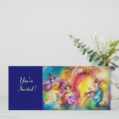 Mardi Gras Masquerade Ball Einladung (Stehend Vorderseite)