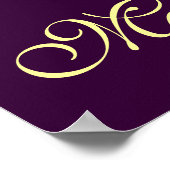 MARDI GRAS MASQUERADE BALL , Lila Poster (Ecke)