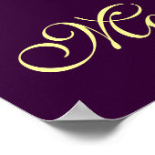 MARDI GRAS MASQUERADE BALL , Lila Poster (Ecke)