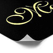 MARDI GRAS MASQUERADE BALL, schwarz Poster (Ecke)