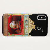 MARDI GRAS MASQUERADE BALL THEATER BÜHNE Monogramm Case-Mate iPhone Hülle (Rückseite (Horizontal))