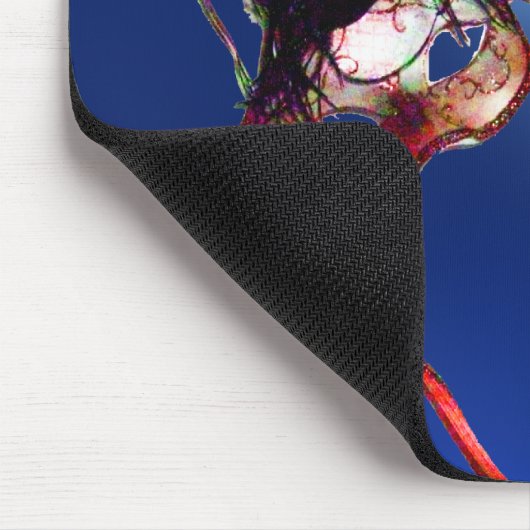 MARDI GRAS MASQUERADE blau Mousepad (Ecke)