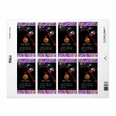 MARDI GRAS MASQUERADE Confetti-Edelstein-Monogramm (Vorne)