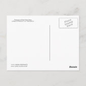 MARDI GRAS MASQUERADE Edelgrün Postkarte (Rückseite)