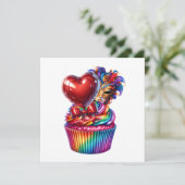 Mardi Gras Masquerade Einladung (Stehend Vorderseite)