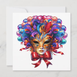 Mardi Gras Masquerade Einladung