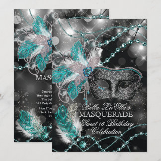 Mardi Gras Masquerade Geburtstagsparty Einladung