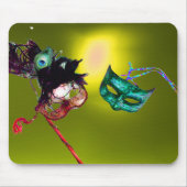 MARDI GRAS MASQUERADE gelb Mousepad (Vorne)
