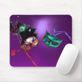 MARDI GRAS MASQUERADE lila Mousepad (Mit Mouse)