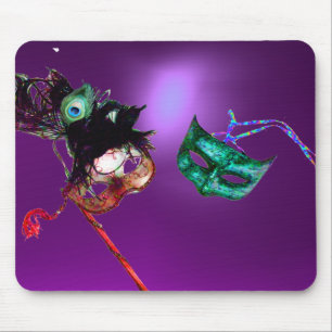 MARDI GRAS MASQUERADE lila Mousepad